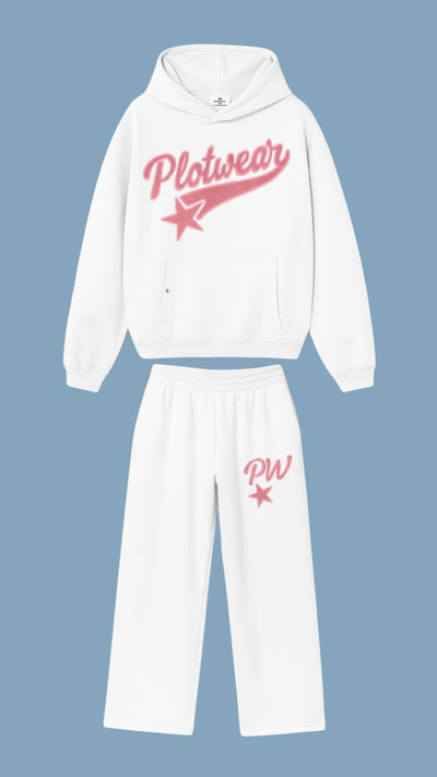 WINTER tracksuit - Pink star plotwear