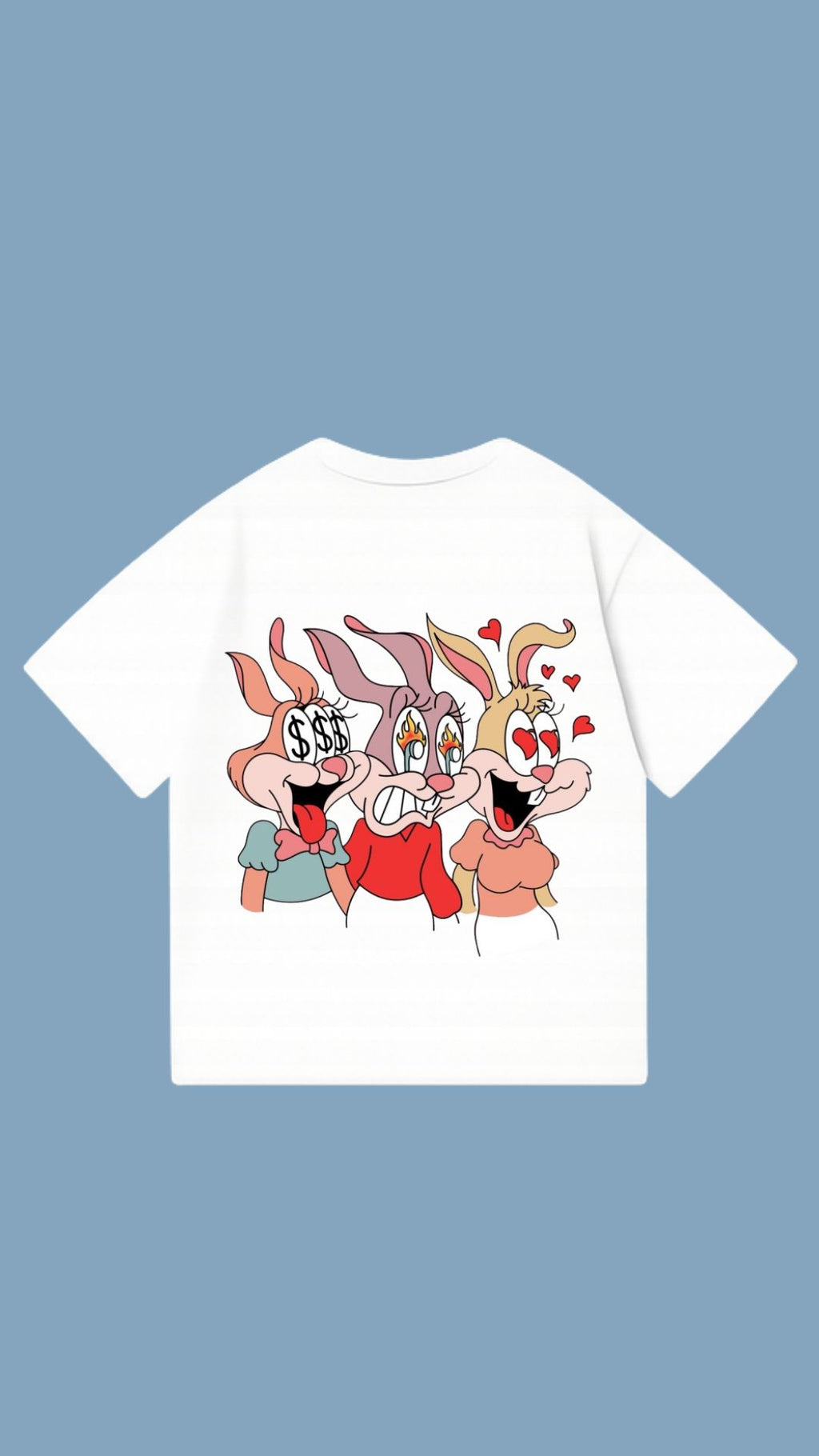 $$$4U oversized shirt - White