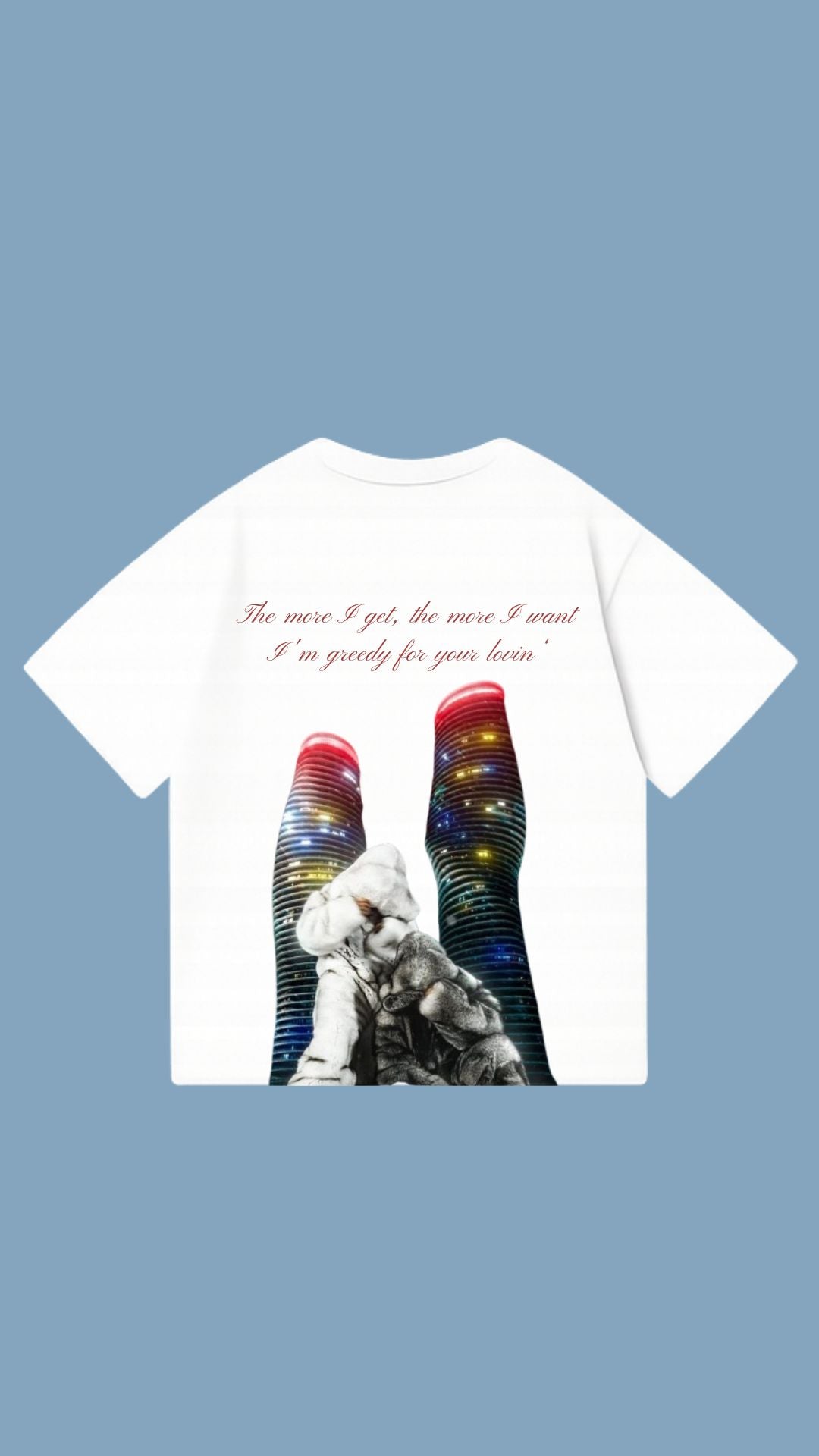 $$$4U oversized shirt - White