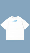 PLOTWEAR oversized shirt - White & Light Blue
