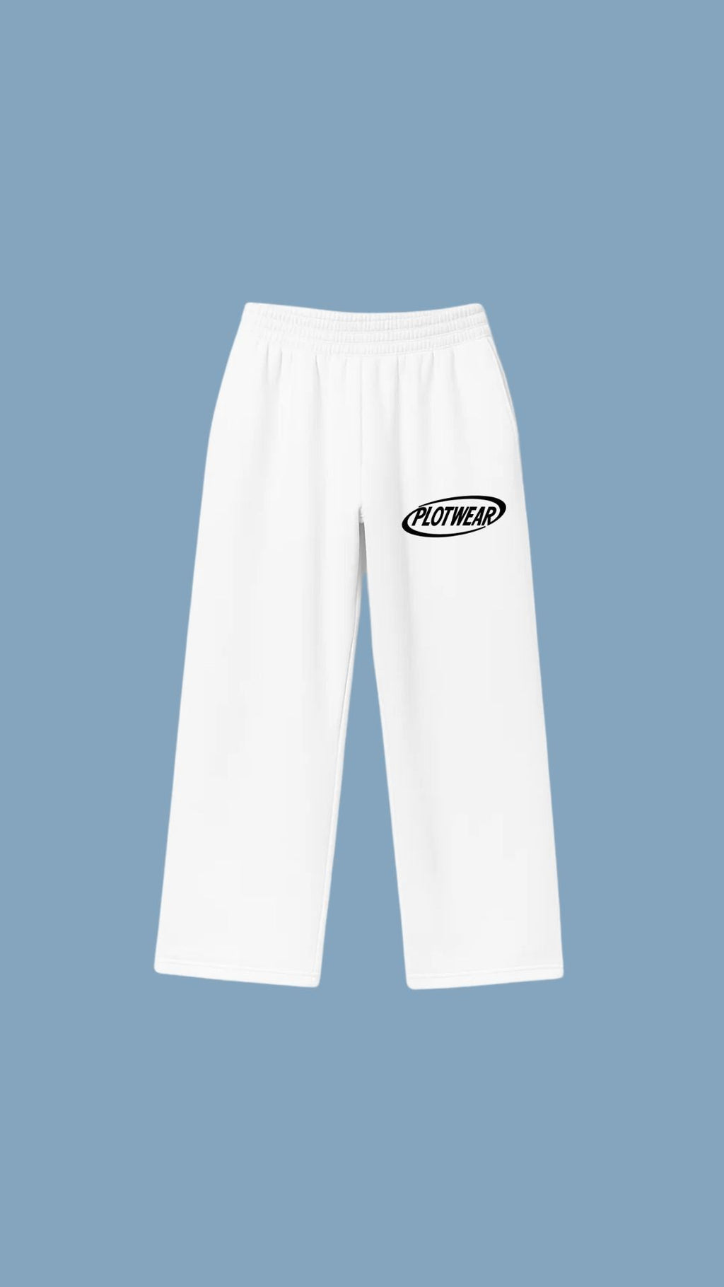 PLOTWEAR joggers - White & Black