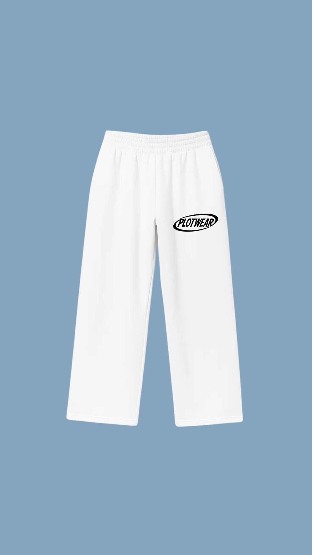 PLOTWEAR joggers - White & Black