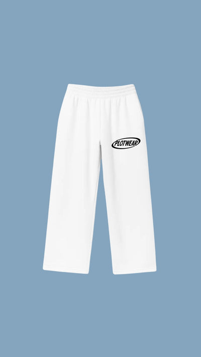PLOTWEAR joggers - White & Black
