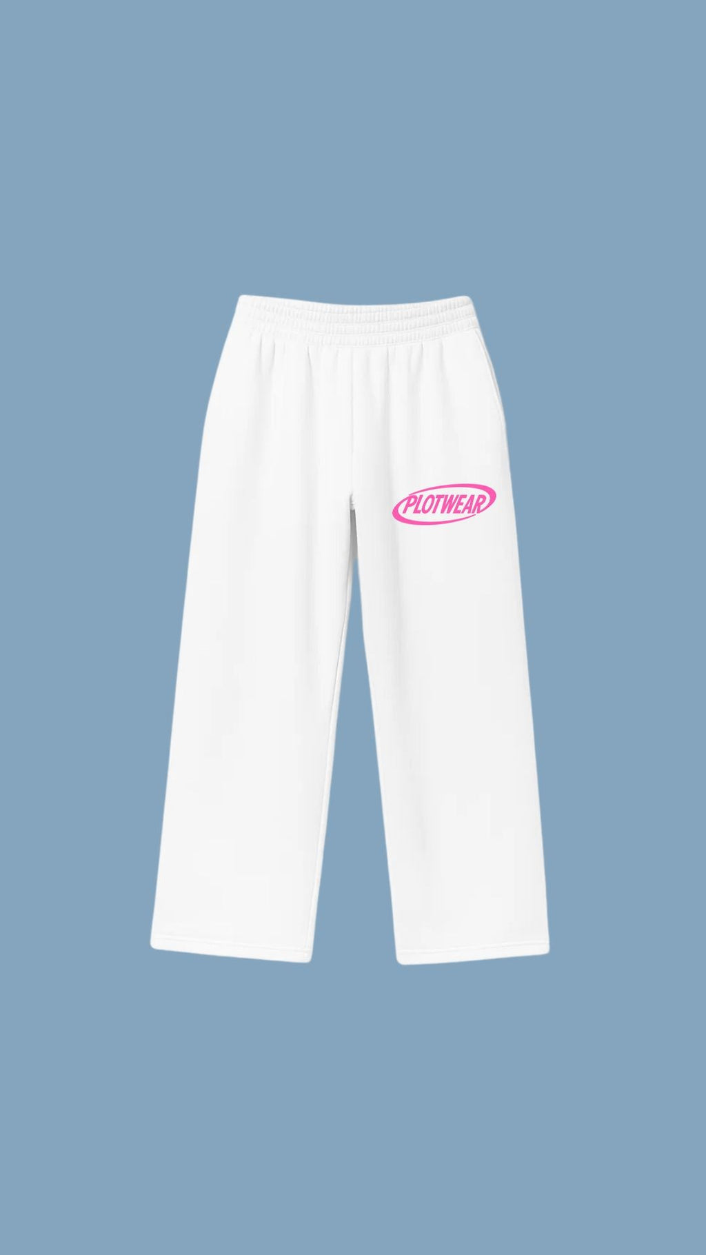 PLOTWEAR joggers - White & Pink