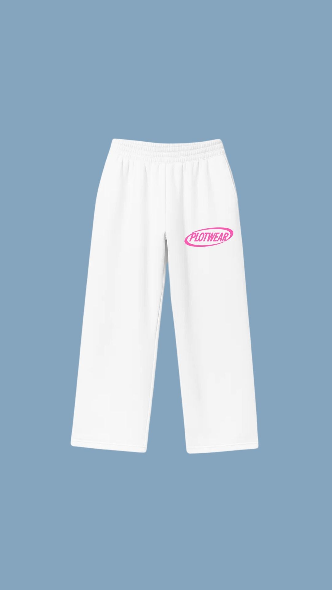 PLOTWEAR joggers - White & Pink