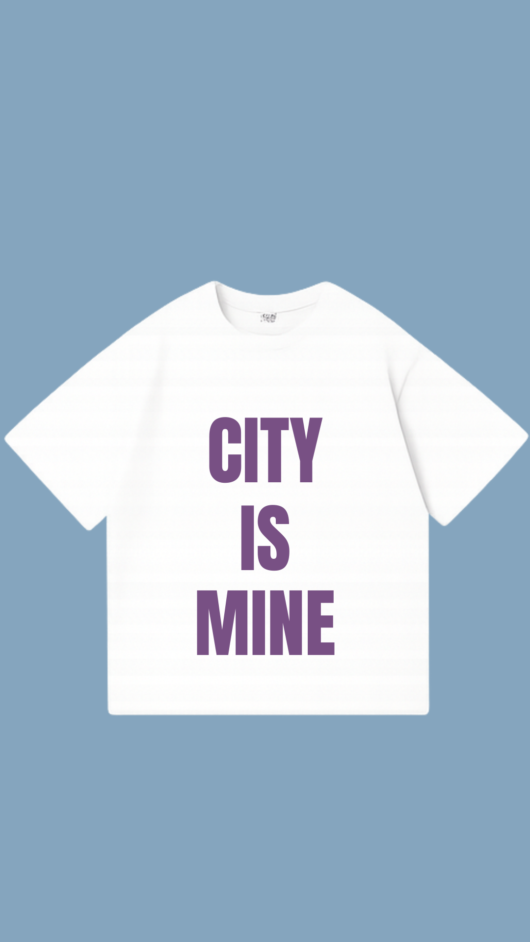 CITY IS MINE oversized shirt - White