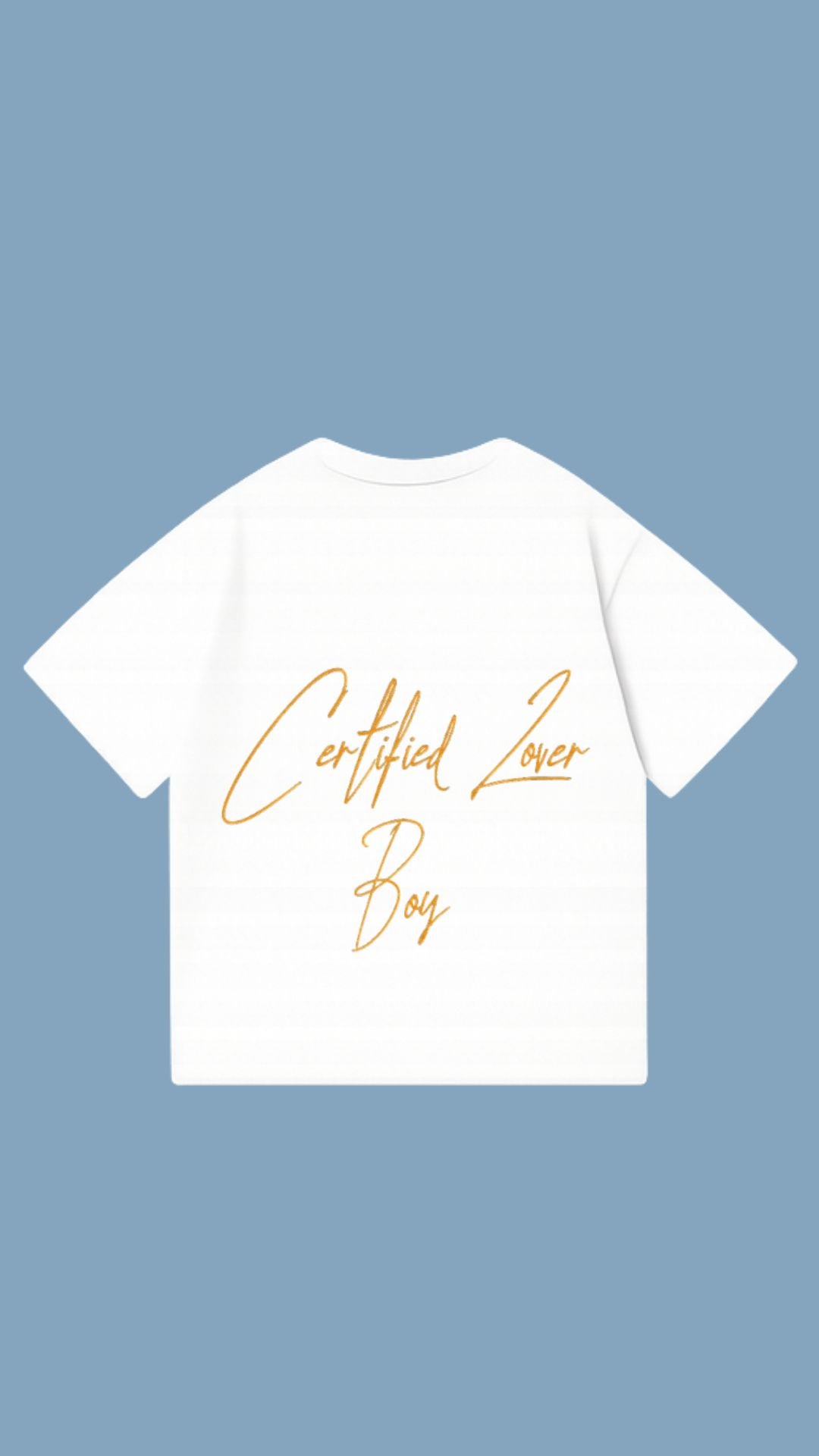 CERTIFIED LOVER BOY oversized shirt - White