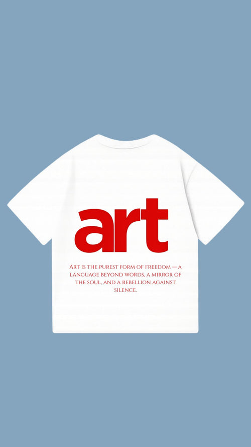 ART oversized shirt - White