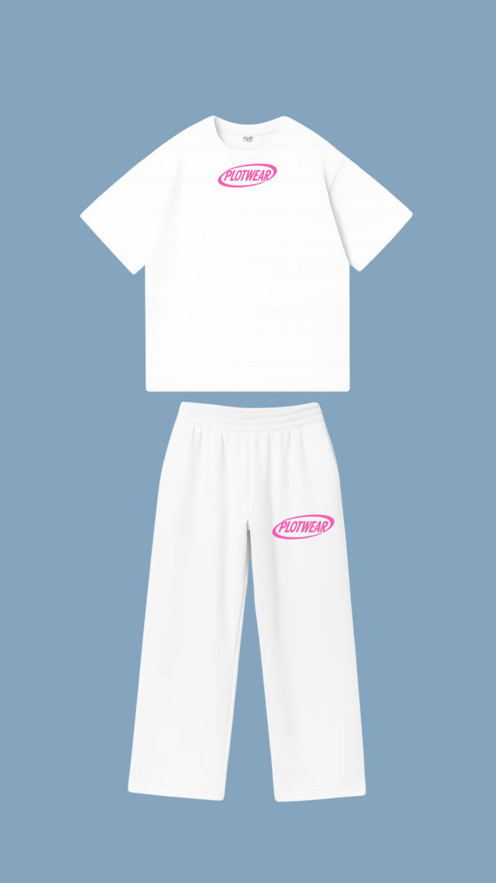 FALL tracksuit - White & Pink
