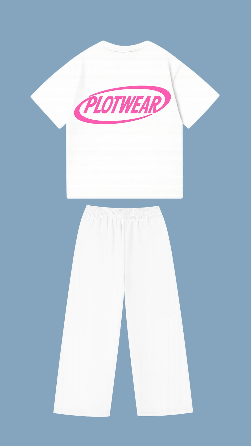 FALL tracksuit - White & Pink