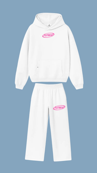 WINTER tracksuit - White & Pink