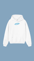PLOTWEAR hoodie - White & Light Blue