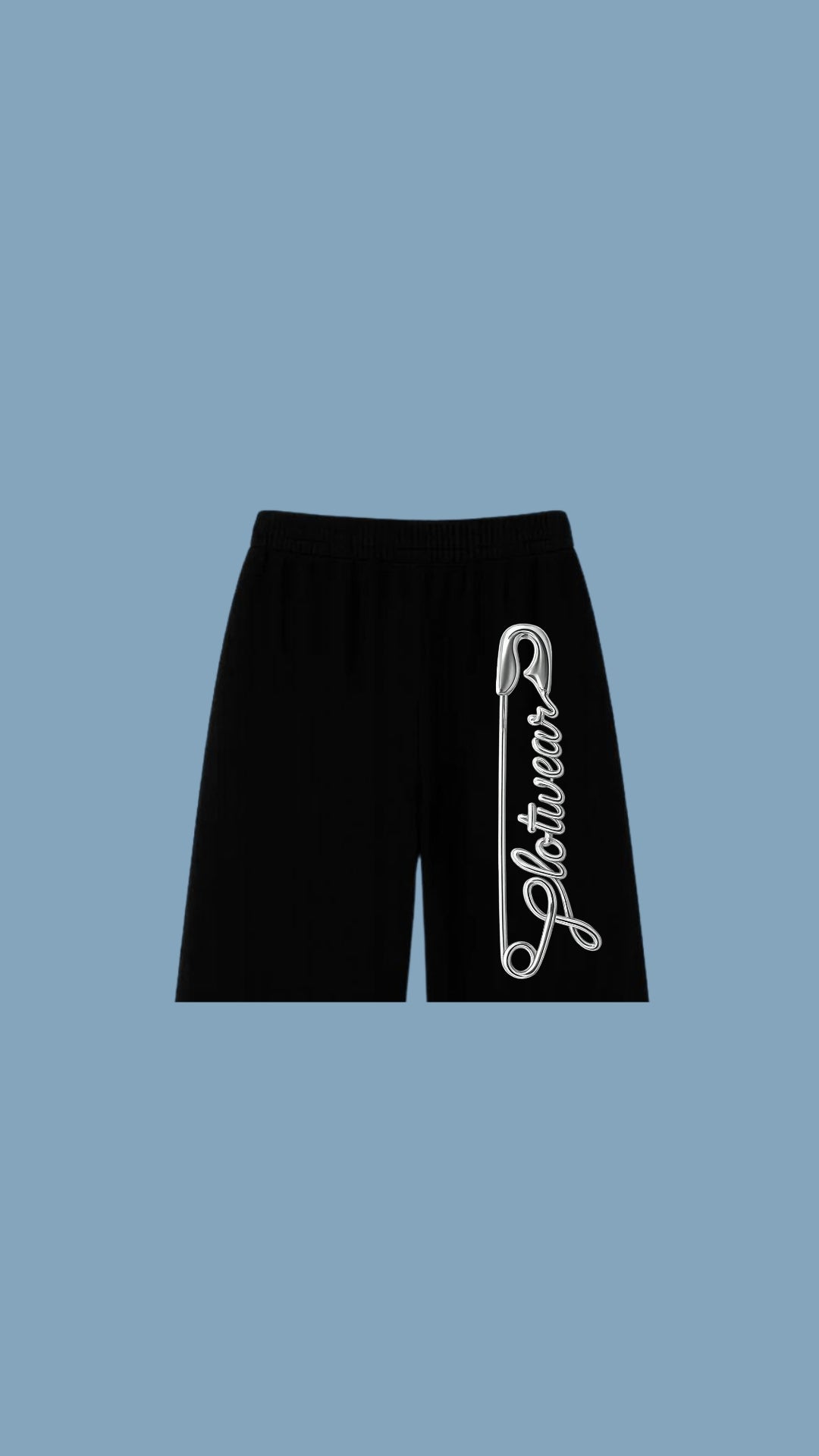 PLOTWEAR SILVER PIN shorts - Black