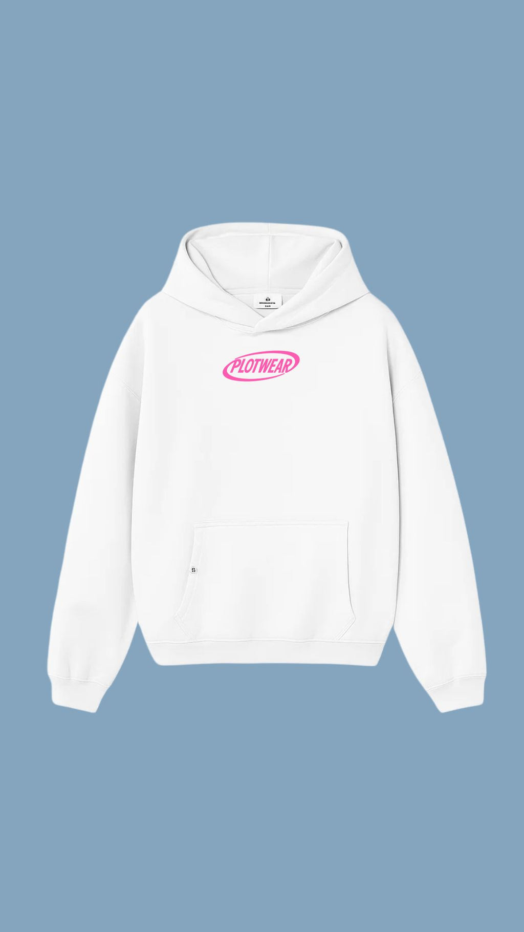 PLOTWEAR hoodie - White & Pink