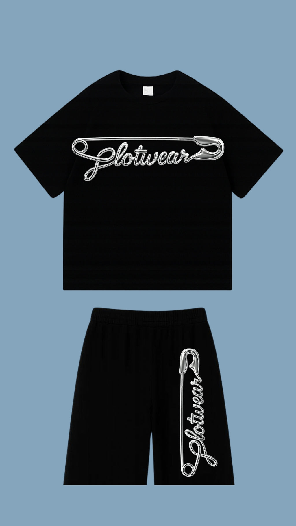 PLOTWEAR SILVER PIN set - Black