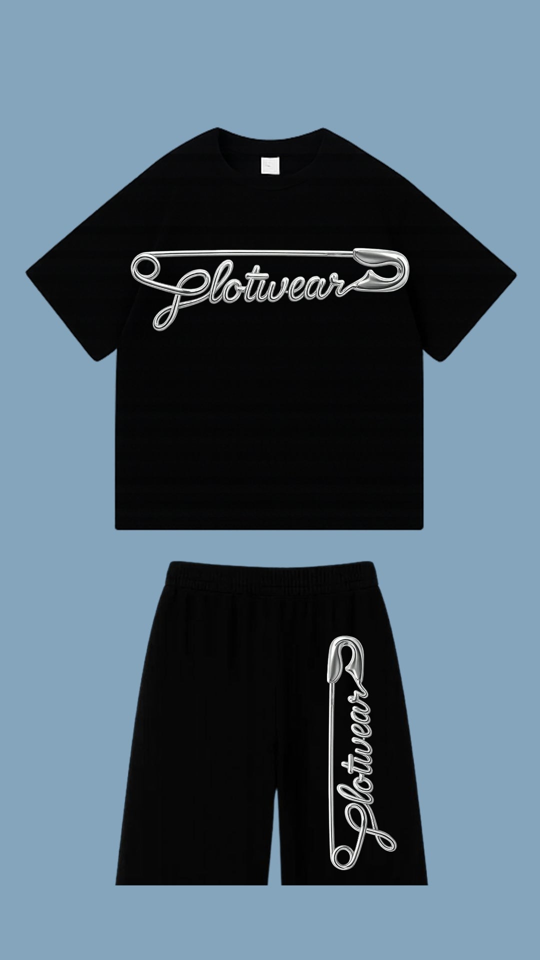 PLOTWEAR SILVER PIN set - Black