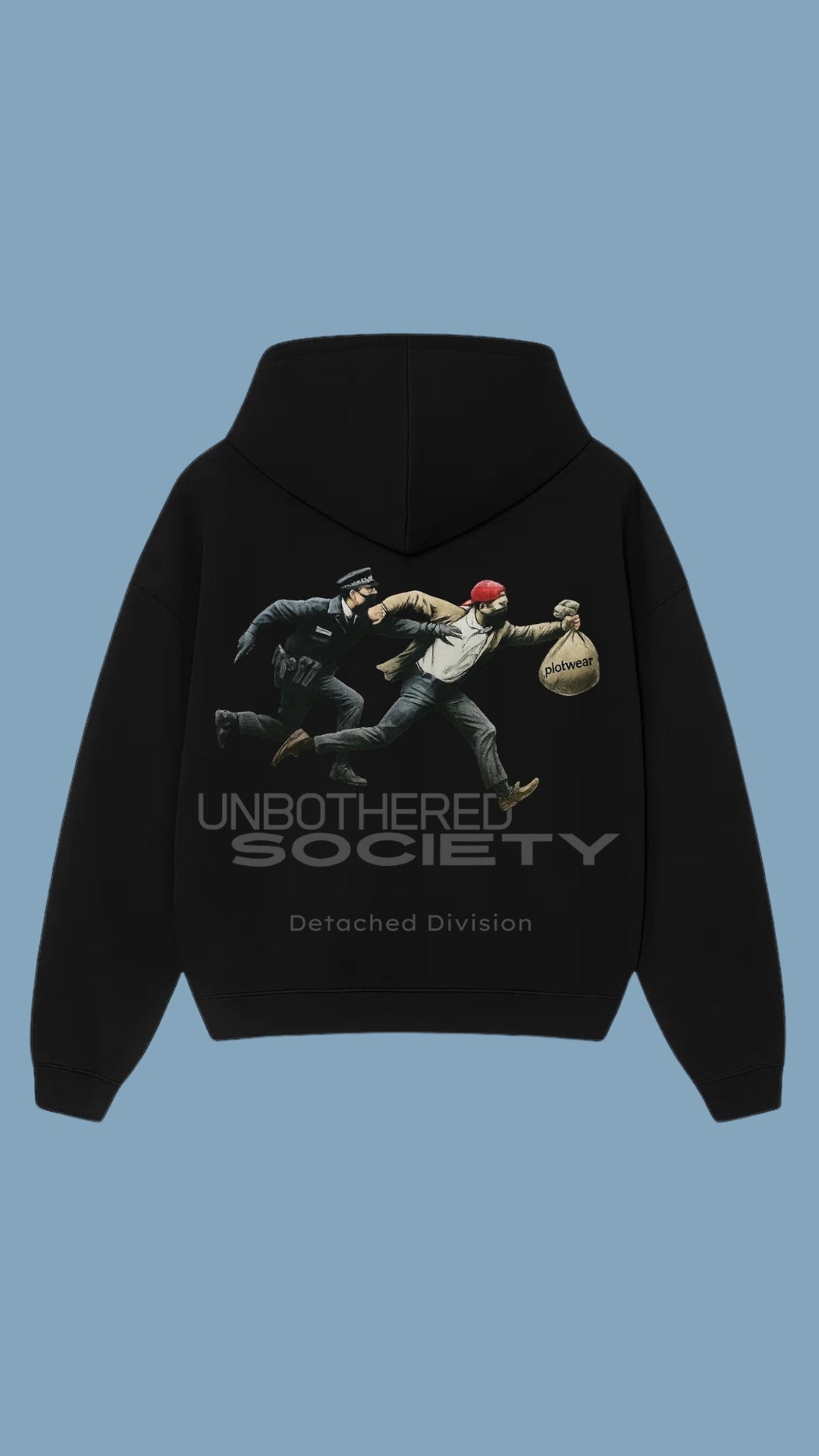 UNBOTHERED SOCIETY hoodie - Black