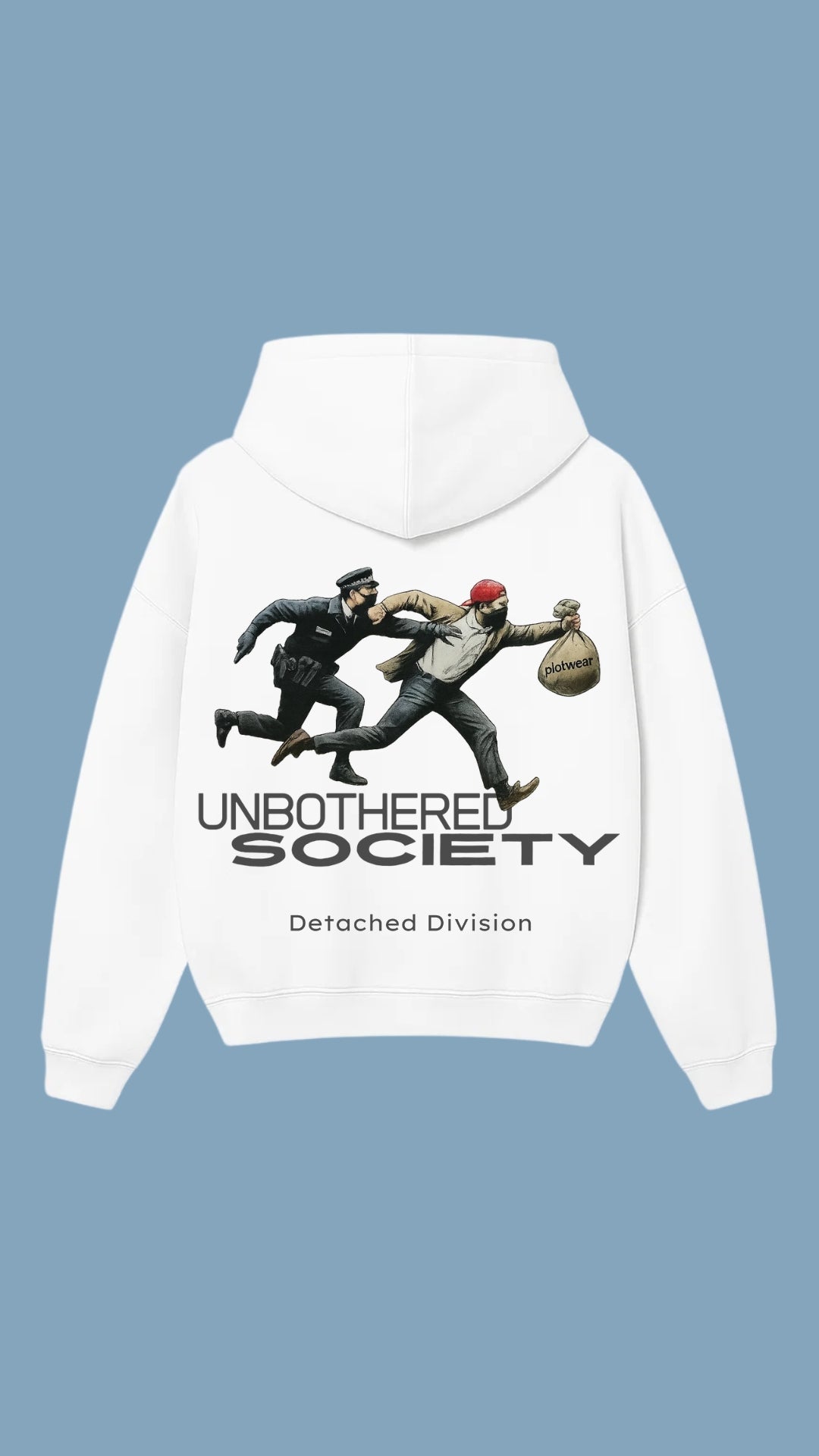 UNBOTHERED SOCIETY hoodie - White