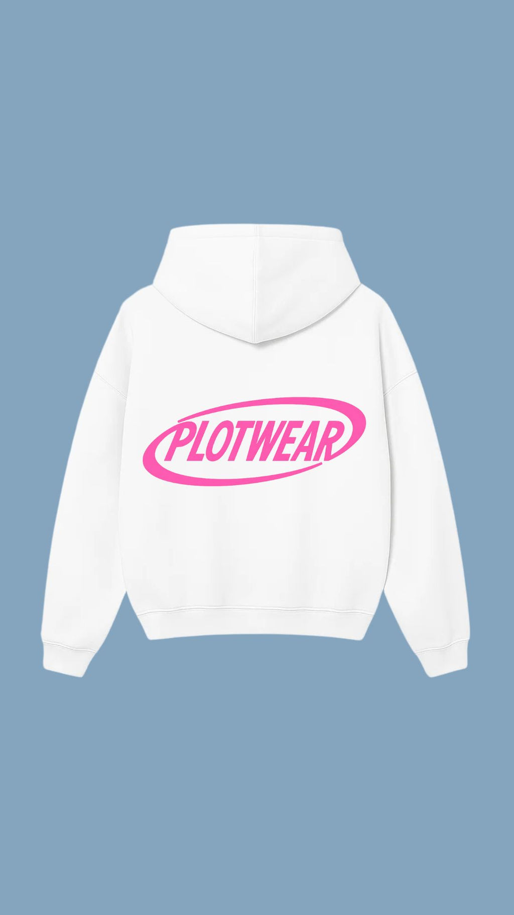 PLOTWEAR hoodie - White & Pink