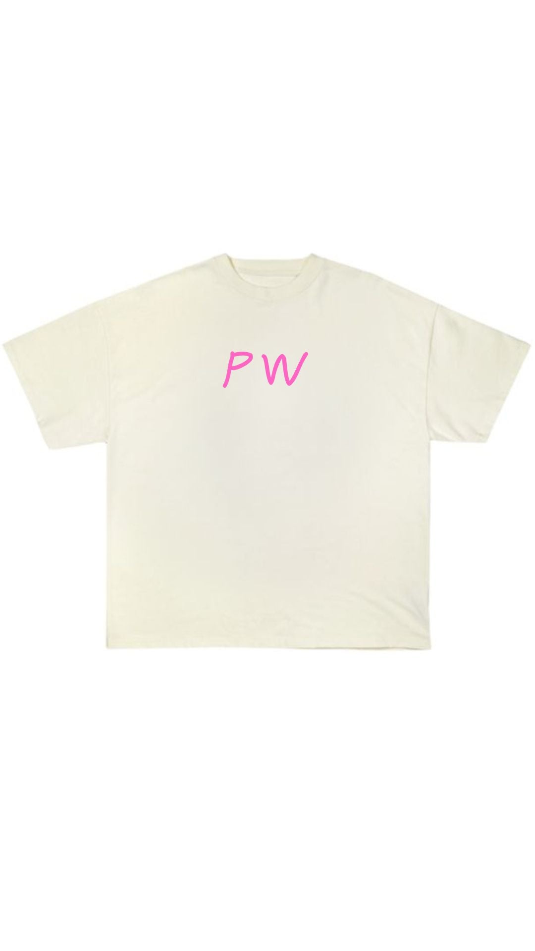 PLOTWEAR oversized shirt - White & pink