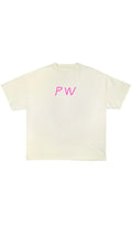 FINESHYT oversized shirt - White & Pink