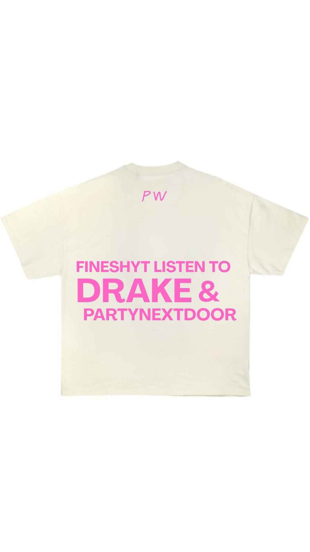 PLOTWEAR oversized shirt - White & pink