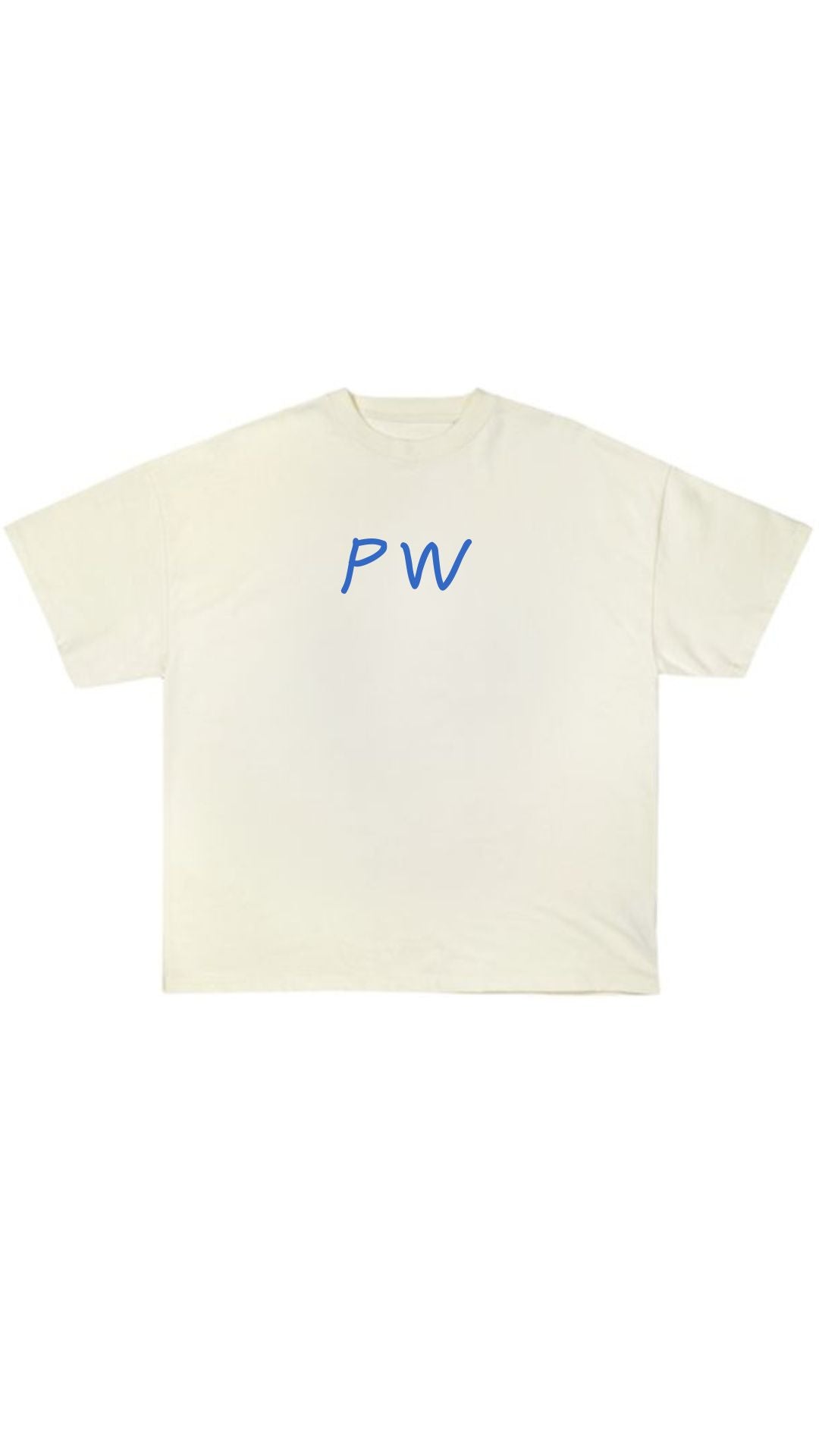 PLOTWEAR oversized shirt - White & blue