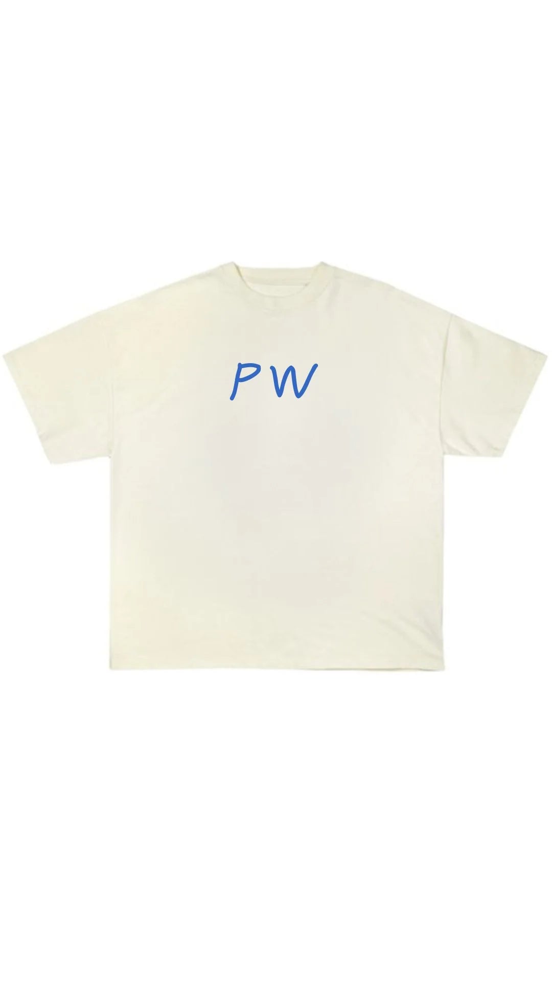 FINESHYT oversized shirt - White & Blue