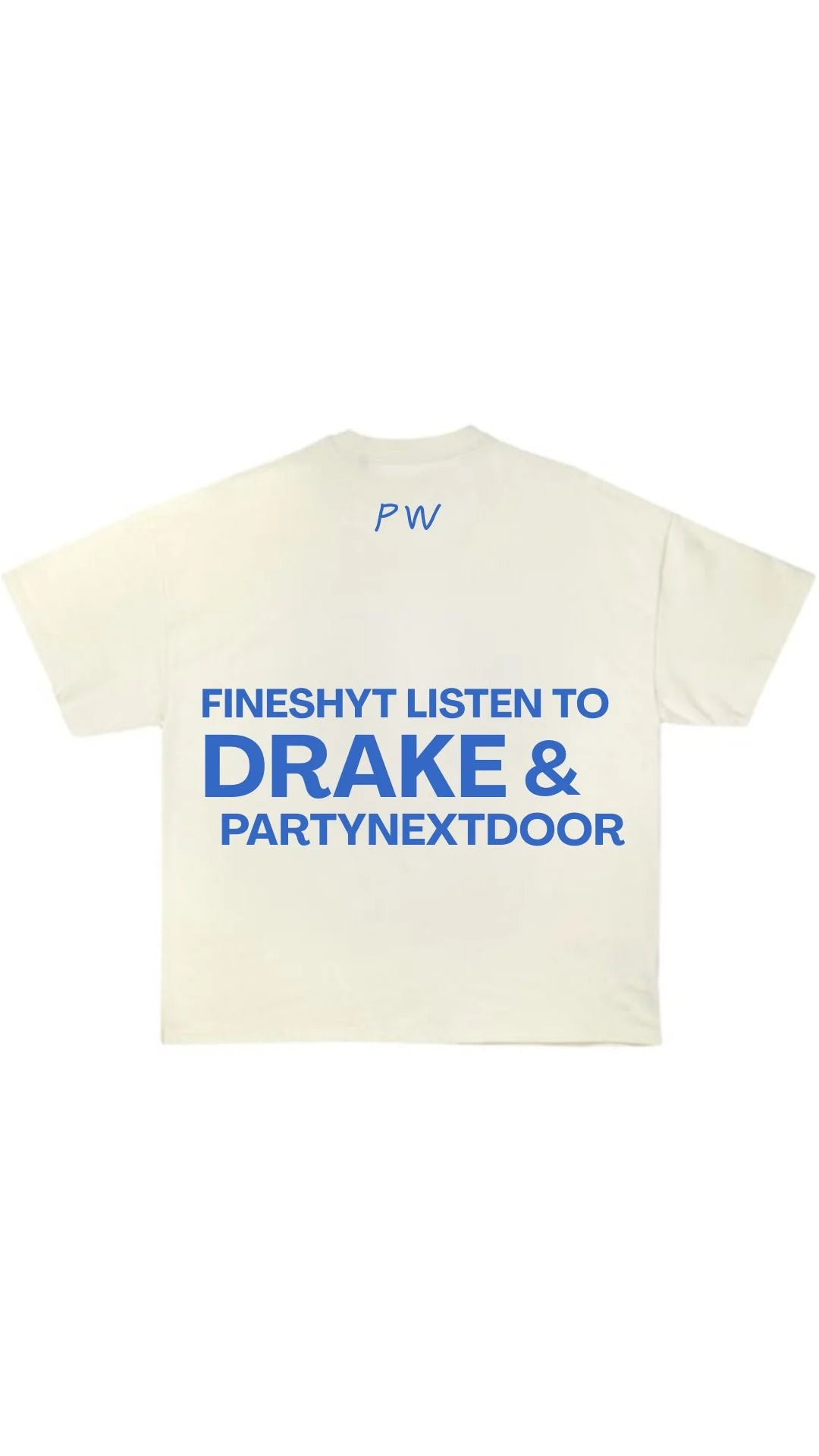 FINESHYT oversized shirt - White & Blue