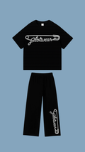 SILVER PIN FALL set - Black