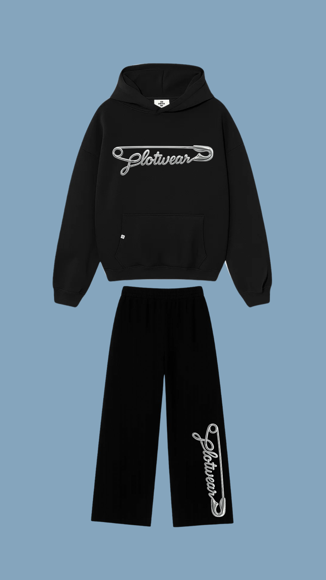 SILVER PIN WINTER tracksuit - Black